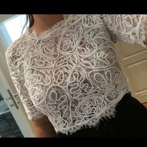 Elegant Lace crop top.